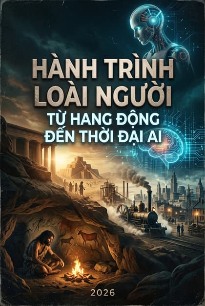Book cover for Hành Trình Loài Người: Từ Hang Động Đến Thời Đại AI