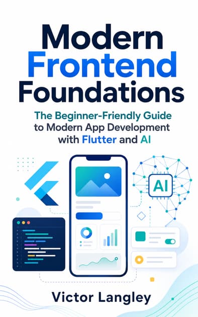 Book cover for Modern Frontend Foundations The Beginner-Friendly Guide to Modern App Development with Flutter and AI