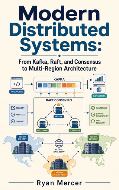 Book cover for Modern Distributed Systems: From Kafka, Raft, and Consensus to Multi-Region Architecture