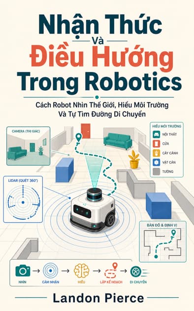 Book cover for Nhận Thức Và Điều Hướng Trong Robotics: Cách Robot Nhìn Thế Giới, Hiểu Môi Trường Và Tự Tìm Đường Di Chuyển