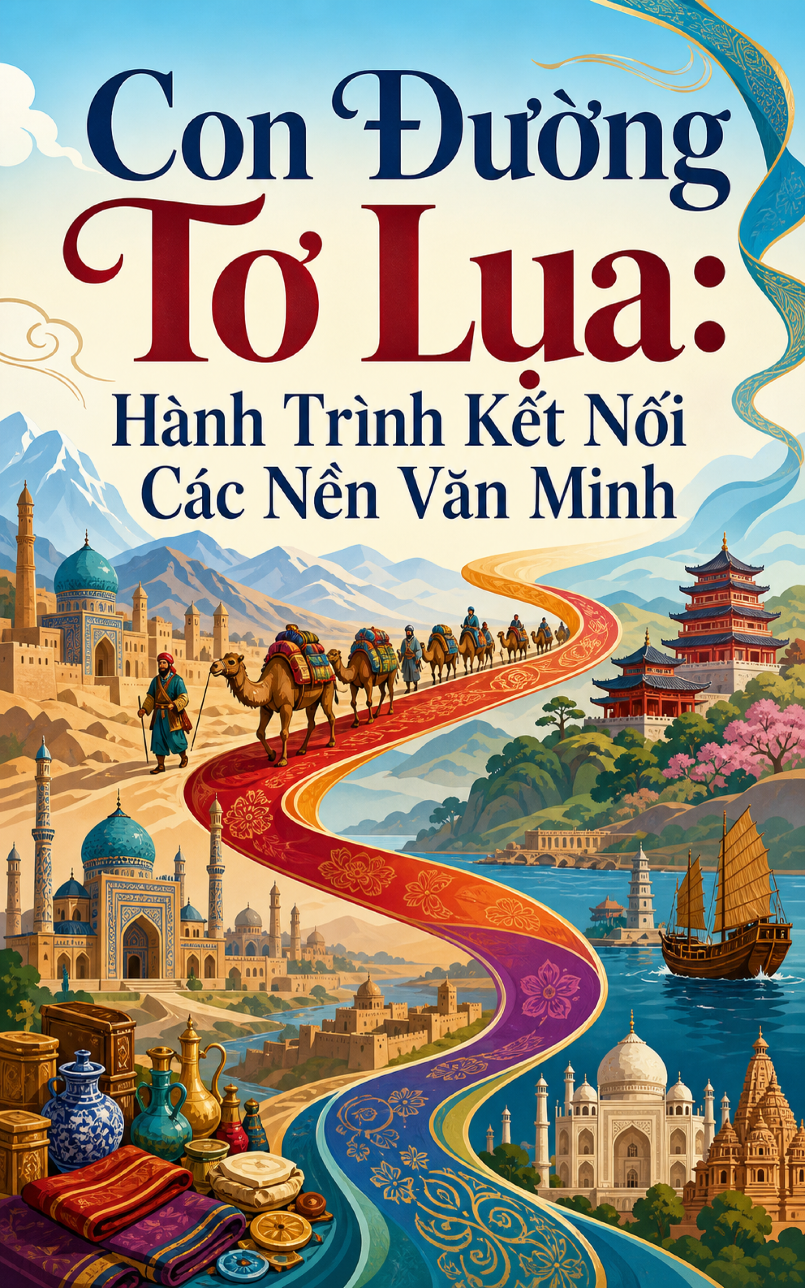 Book cover for Con Đường Tơ Lụa: Hành Trình Kết Nối Các Nền Văn Minh